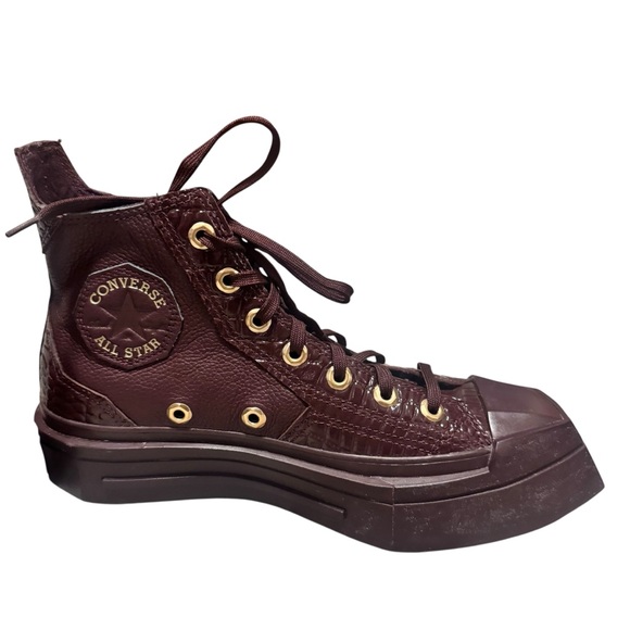 Converse Women's Chuck 70 De Luxe Squared Croc-embossed Leather Limited Size 8.5 - Picture 8 of 8